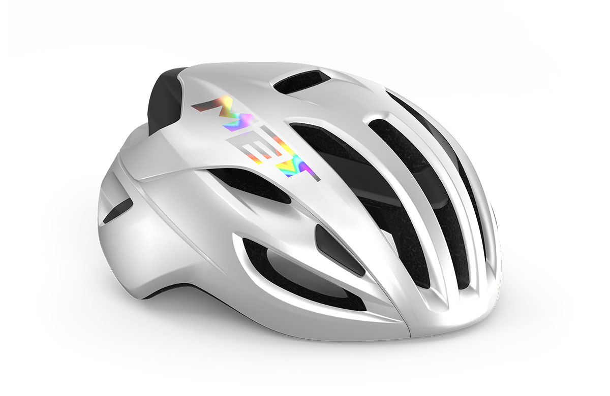 CASCO MET RIVALE MIPS CE WHITE HOLOGRAPHIC